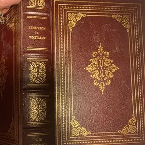 Leatherbound “Tennyson to Whitman” poetry book